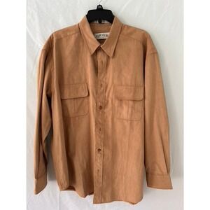 Orvis Sporting Traditions Shirt Mens Large Long Sleeve Button Front‎ Tan Pockets